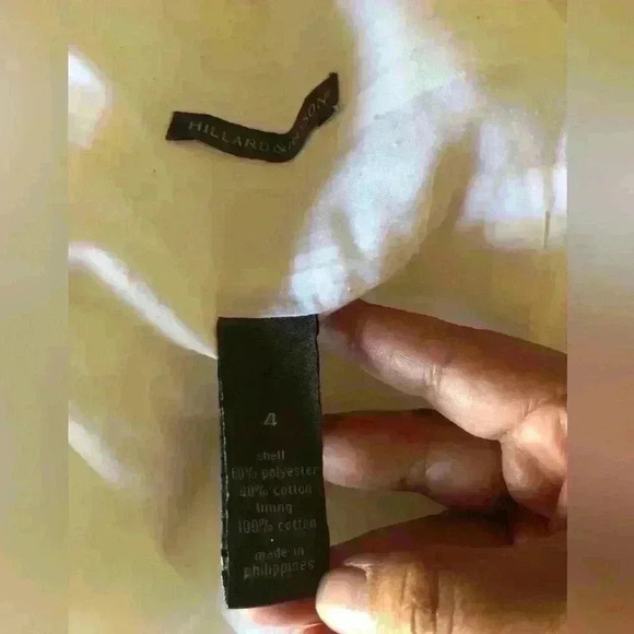 VTG MERVYN' S HILLARD & HANSEN WHITE STRIPED LINED A-LINE SKIRT SIZE 4 - Picture 7 of 8